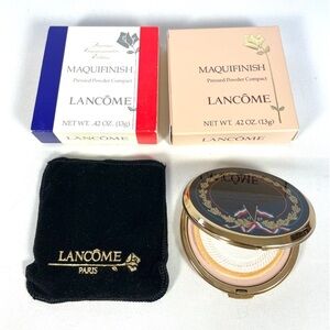 Vintage Lancome Maquifinish Pressed Powder Compact Translucent NOS